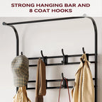 Banc de rangement étroit avec porte-manteau et banc à chaussures pour entrée