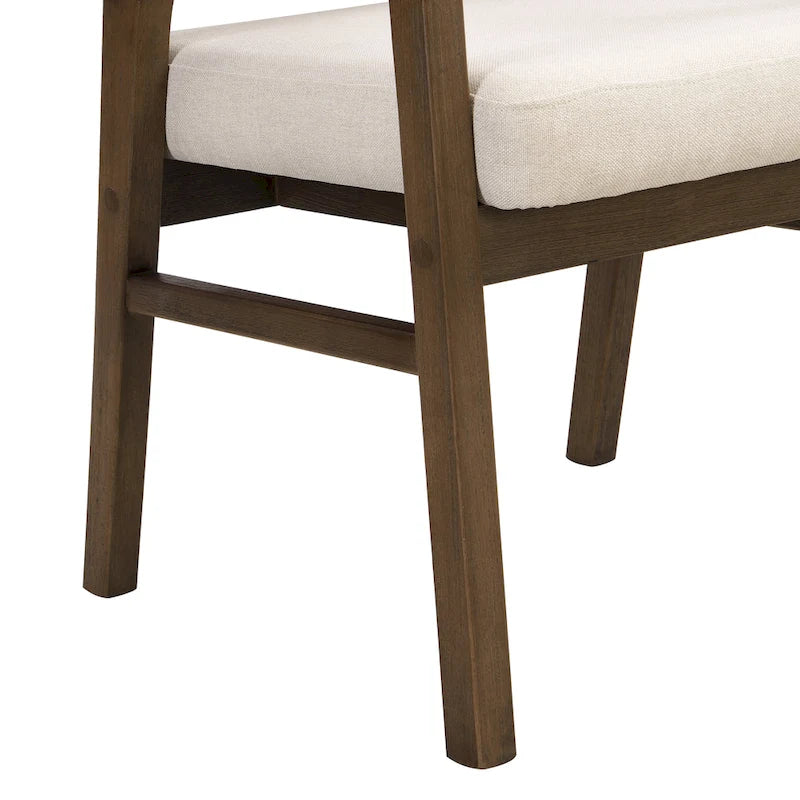 Chaise de salle à manger capitonnée en cannage (paire)