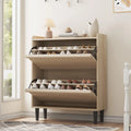 Meuble à chaussures avec 3/2/4 tiroirs basculants, rangement à chaussures moderne pour entrée, meuble de rangement à chaussures en bois