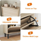 Meuble à chaussures avec 3/2/4 tiroirs basculants, rangement à chaussures moderne pour entrée, meuble de rangement à chaussures en bois