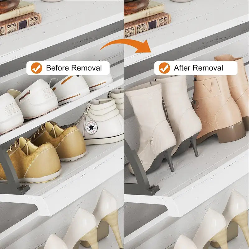 Meuble à chaussures avec 3/2/4 tiroirs basculants, rangement à chaussures moderne pour entrée, meuble de rangement à chaussures en bois
