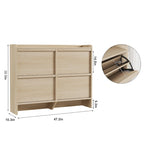 Meuble à chaussures avec 3/2/4 tiroirs basculants, rangement à chaussures moderne pour entrée, meuble de rangement à chaussures en bois