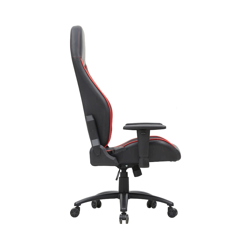 Fauteuil inclinable de jeu en similicuir noir