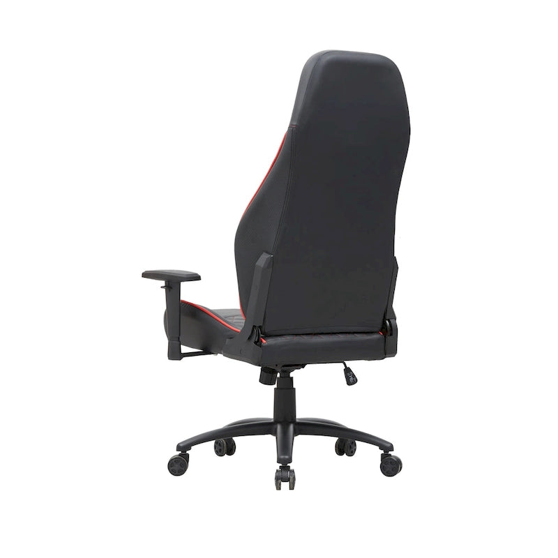 Fauteuil inclinable de jeu en similicuir noir
