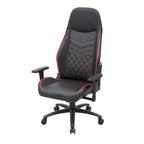 Fauteuil inclinable de jeu en similicuir noir