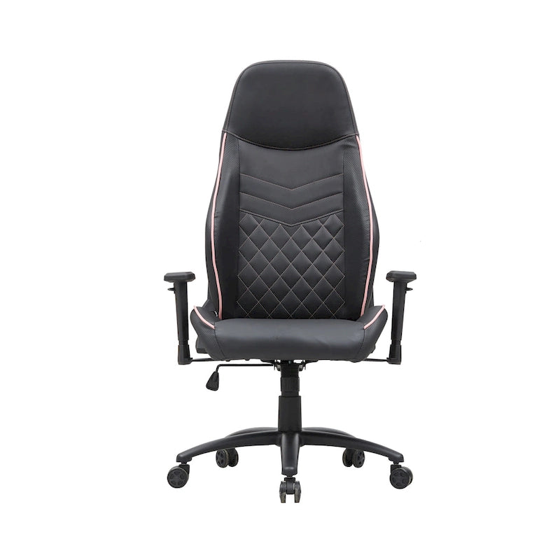 Fauteuil inclinable de jeu en similicuir noir
