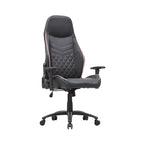 Fauteuil inclinable de jeu en similicuir noir