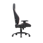Fauteuil inclinable de jeu en similicuir noir