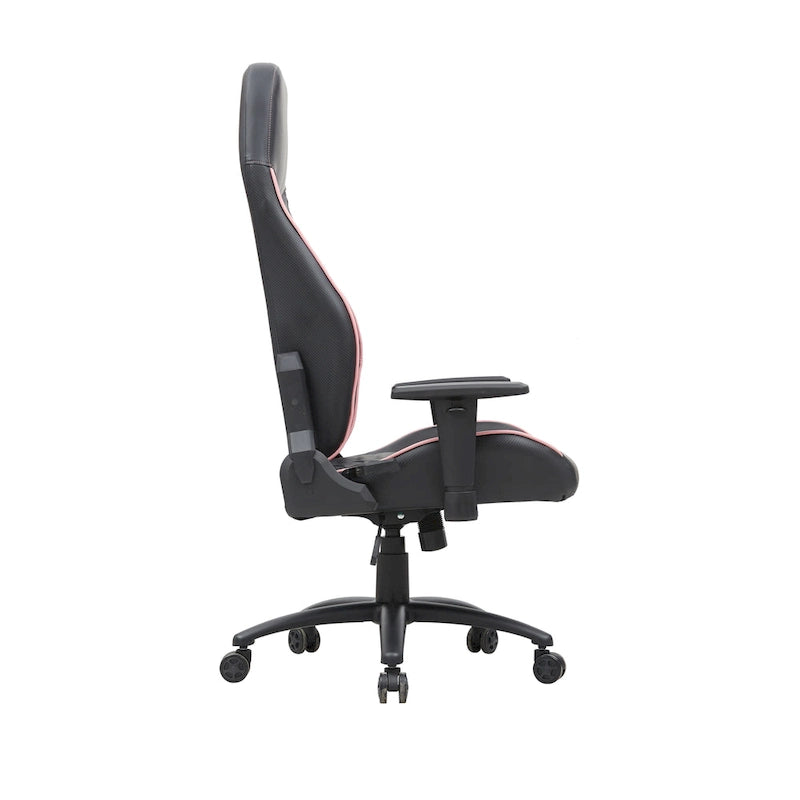 Fauteuil inclinable de jeu en similicuir noir