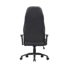 Fauteuil inclinable de jeu en similicuir noir