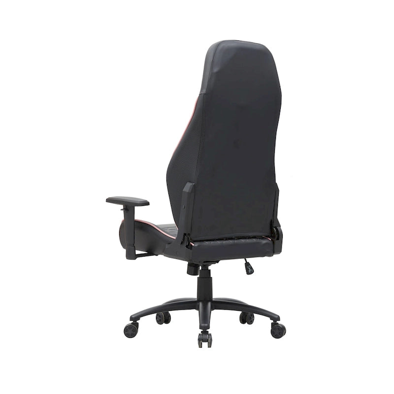 Fauteuil inclinable de jeu en similicuir noir