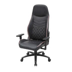 Fauteuil inclinable de jeu en similicuir noir