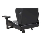 Fauteuil inclinable de jeu en similicuir noir