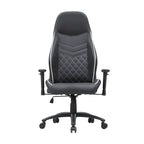 Fauteuil inclinable de jeu en similicuir noir