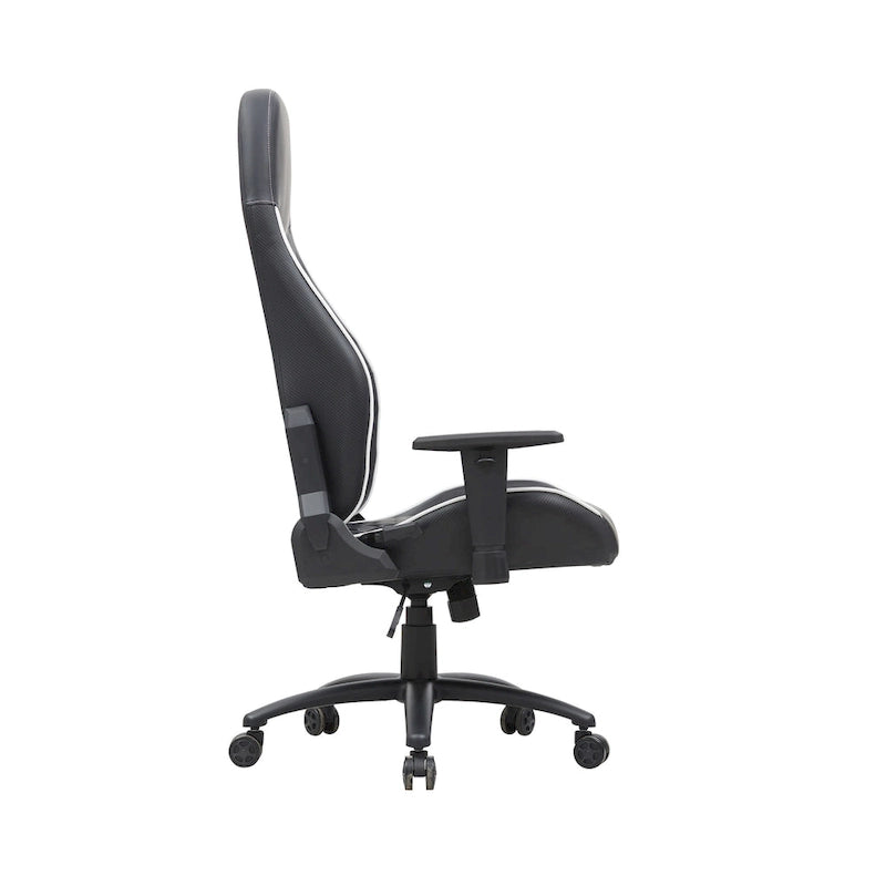 Fauteuil inclinable de jeu en similicuir noir
