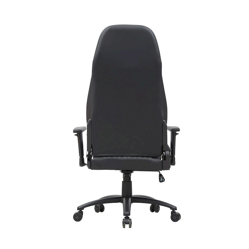 Fauteuil inclinable de jeu en similicuir noir