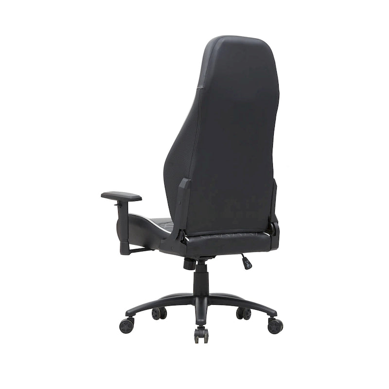 Fauteuil inclinable de jeu en similicuir noir