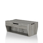 Table basse relevable en bois massif de 104 cm de style rustique