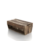 Table basse relevable en bois massif de 104 cm de style rustique