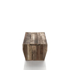 Table basse relevable en bois massif de 104 cm de style rustique