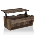 Table basse relevable en bois massif de 104 cm de style rustique