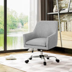 Johnson Mid Century Modern Fabric Home Office Chair with Chrome Base by Christopher Knight Home - N/A
