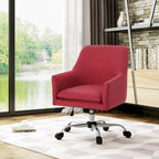 Chaise de bureau de style Mid-Century Modern en tissu (avec piètement chromé)