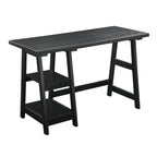 Bureau tréteau avec étagères