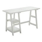 Bureau tréteau avec étagères