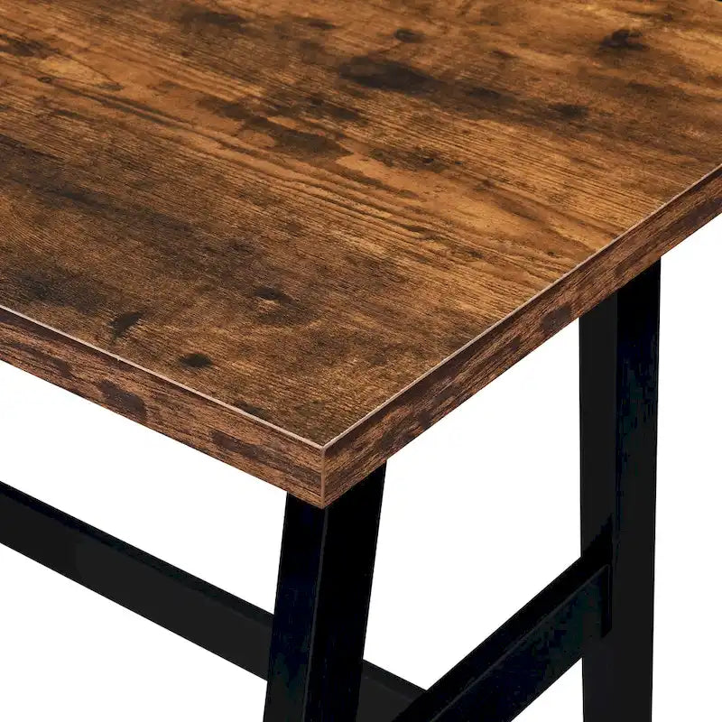 Bureau tréteau avec étagères