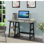 Bureau tréteau avec étagères