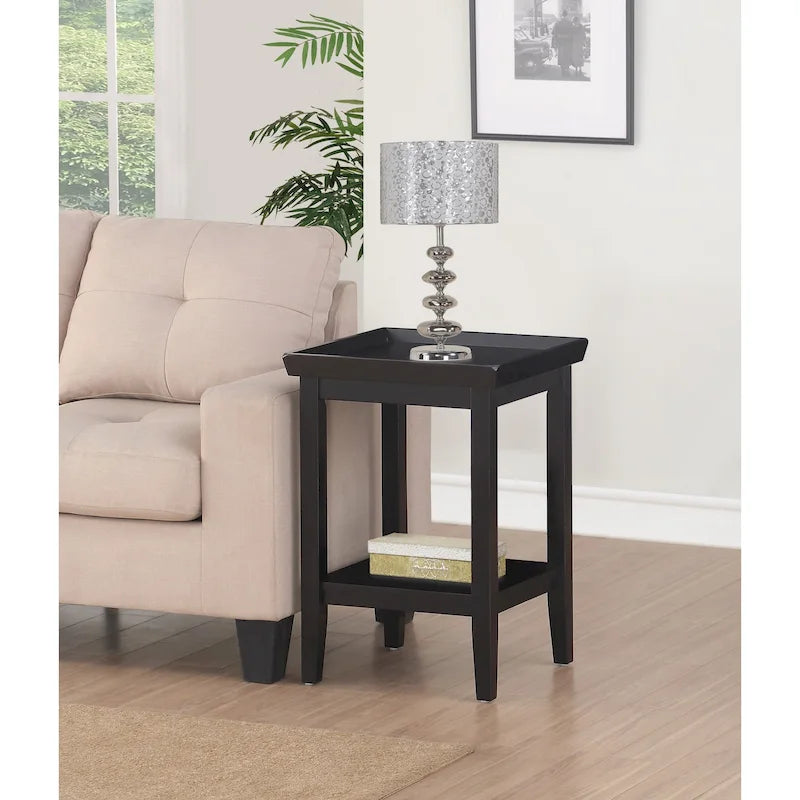Table d'appoint avec étagère