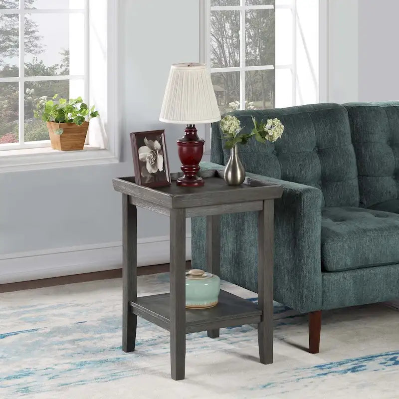 End Table with Shelf