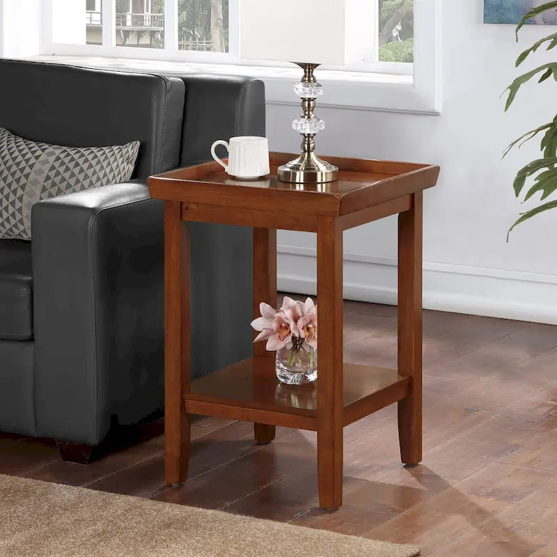 Table d'appoint avec étagère
