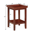 Table d'appoint avec étagère