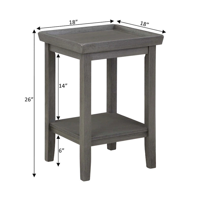 Table d'appoint avec étagère
