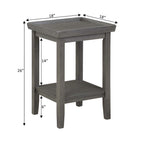Table d'appoint avec étagère