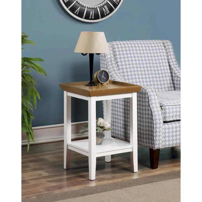 Table d'appoint avec étagère