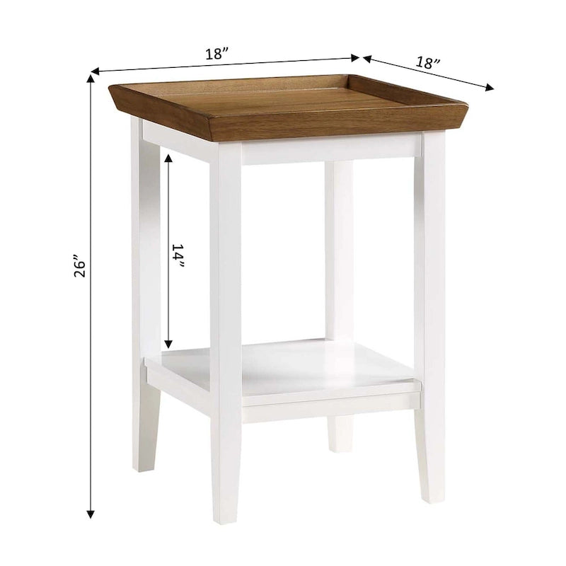 Table d'appoint avec étagère