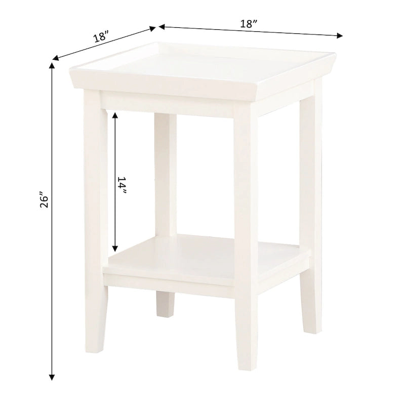 Table d'appoint avec étagère