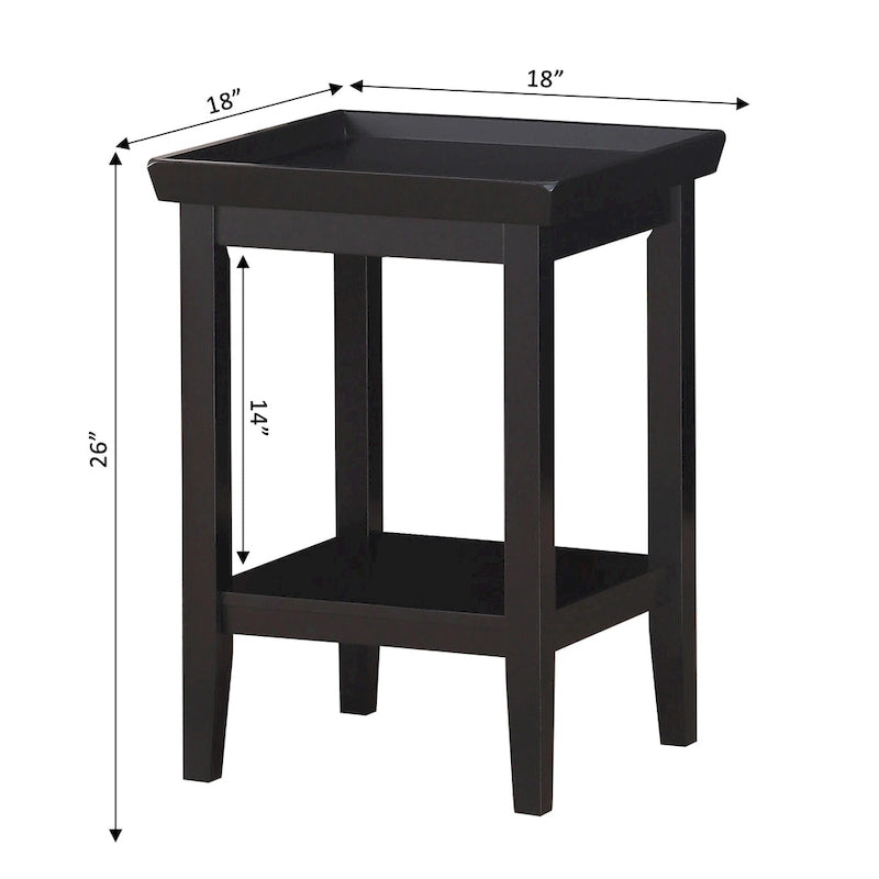 Table d'appoint avec étagère