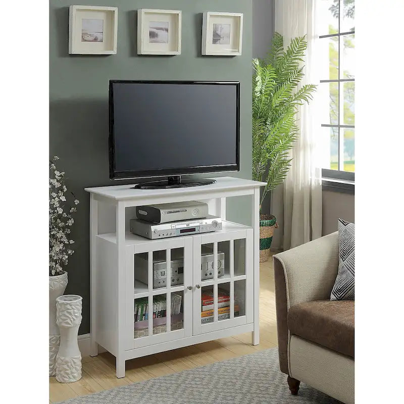 Meuble TV Highboy de 40 po avec armoires de rangement