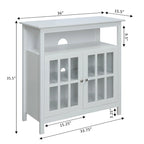 Meuble TV Highboy de 40 po avec armoires de rangement