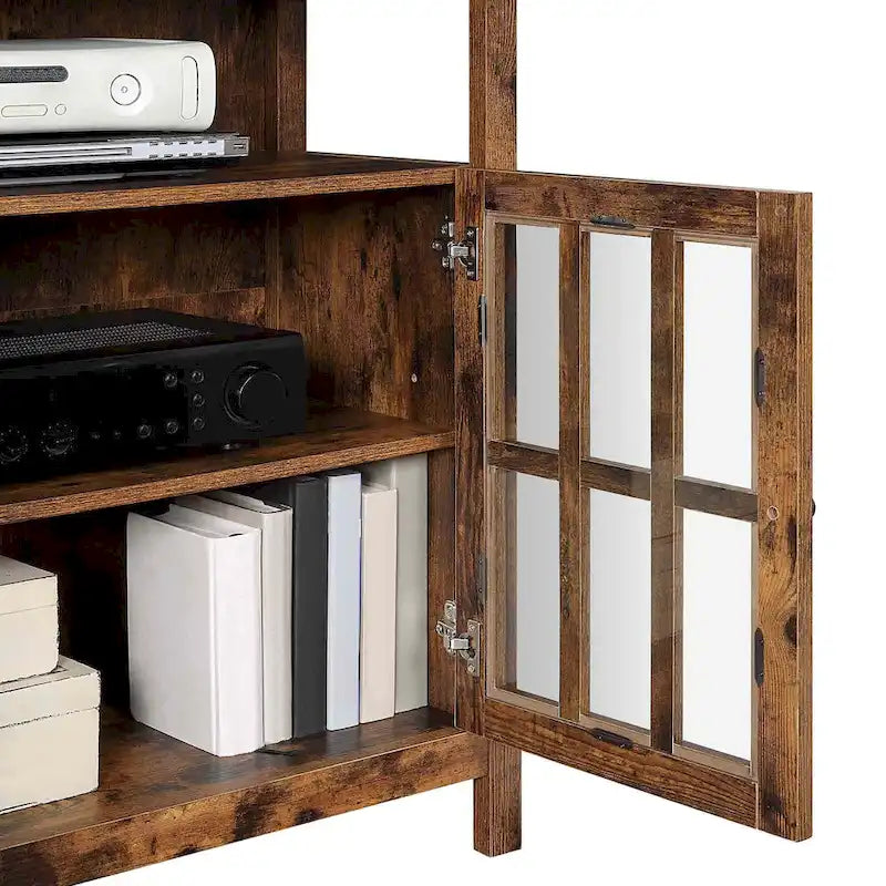 Meuble TV Highboy de 40 po avec armoires de rangement