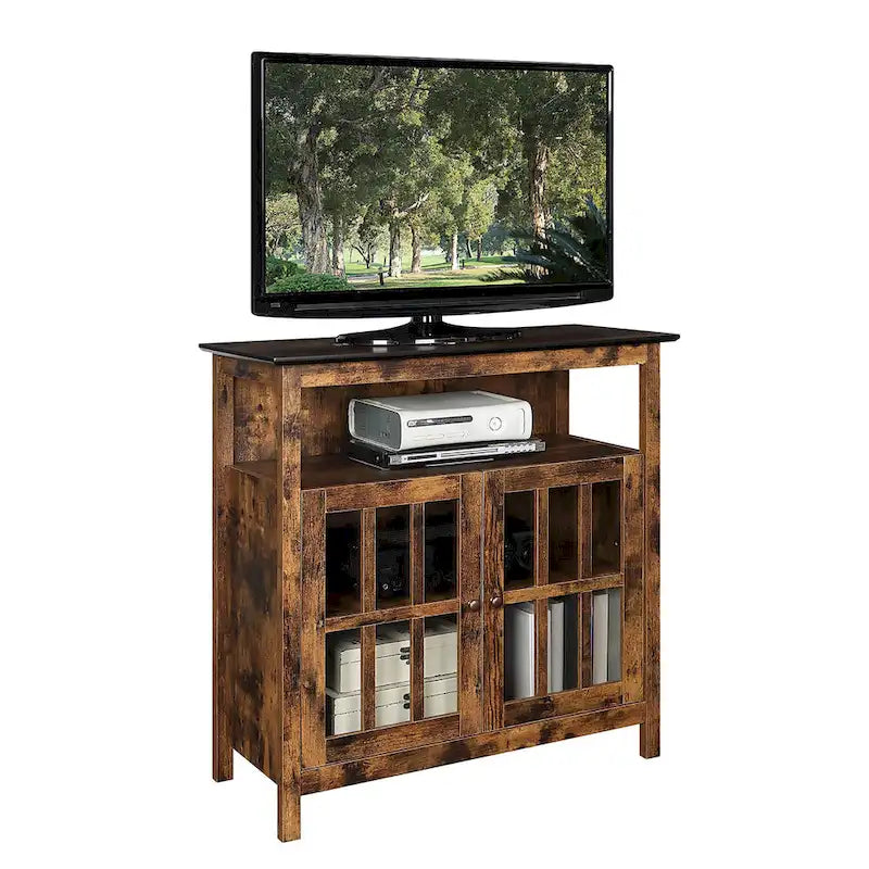 Meuble TV Highboy de 40 po avec armoires de rangement