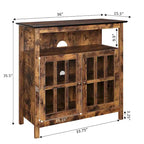 Meuble TV Highboy de 40 po avec armoires de rangement