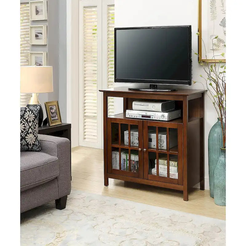 Meuble TV Highboy de 40 po avec armoires de rangement
