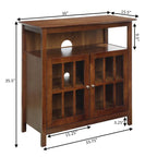Meuble TV Highboy de 40 po avec armoires de rangement