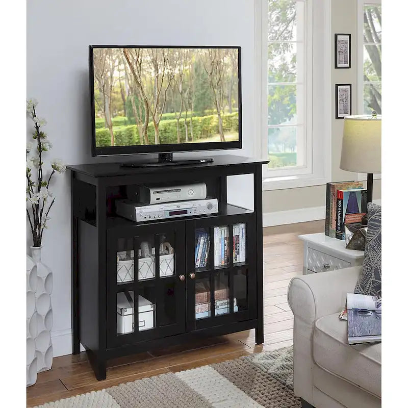 Meuble TV Highboy de 40 po avec armoires de rangement