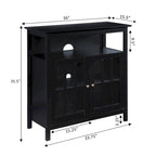 Meuble TV Highboy de 40 po avec armoires de rangement